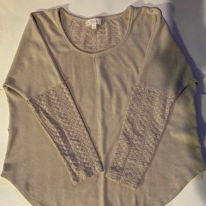 Weekend by Suzanne Betro Long Sleeve Top Size L